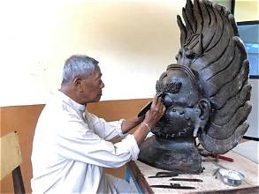 वरिष्ठ मूर्तिकार क्रोधकला शिरोमणि कालु कुमाले